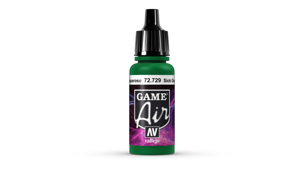 Vallejo Game Air 17ML. Sick Green