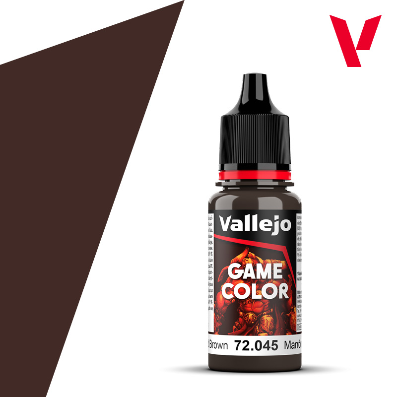 Vallejo Game Color 18ML. Charred Brwon