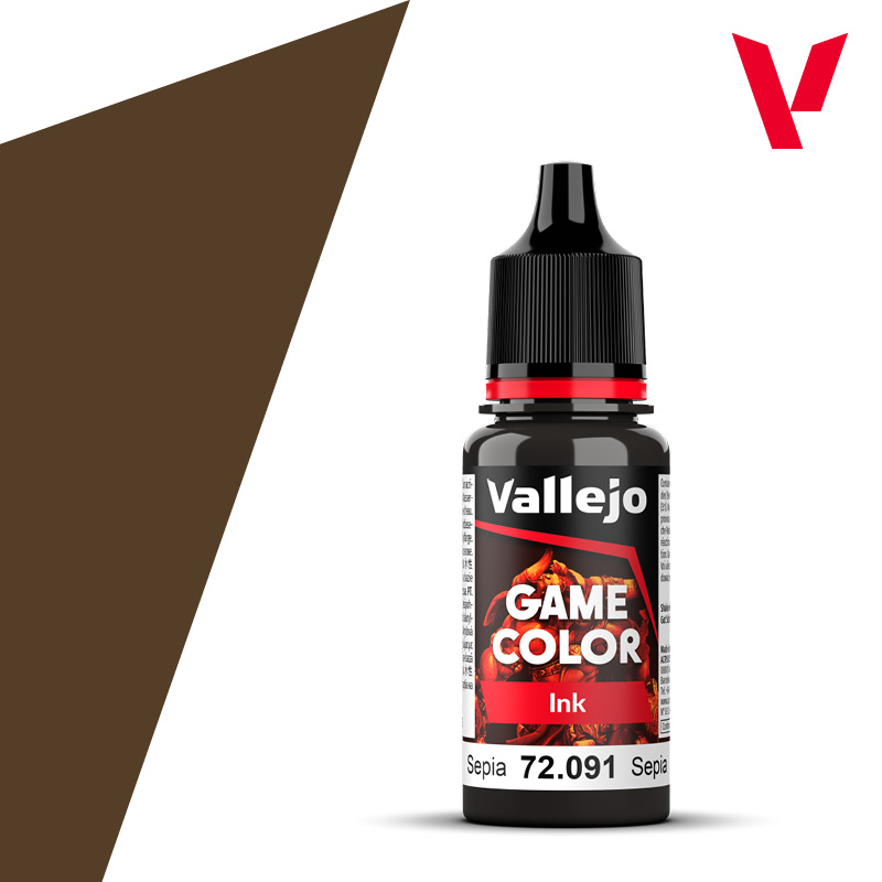 Vallejo Game Color 18ML. Sepia Ink