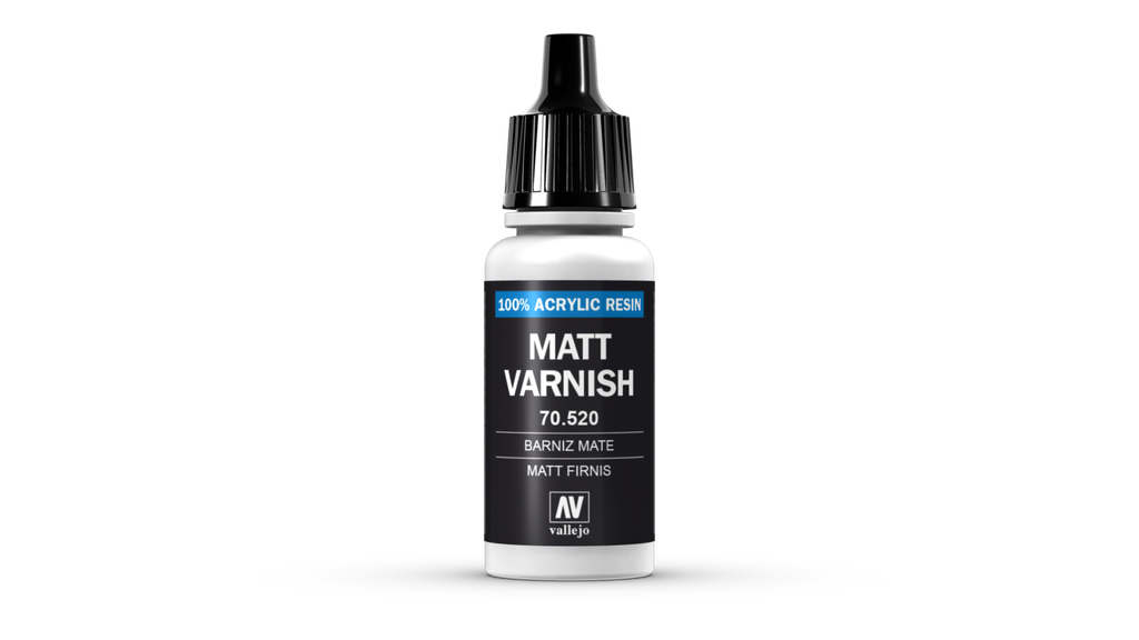 Vallejo Permanent Mat Varnish
17Ml.