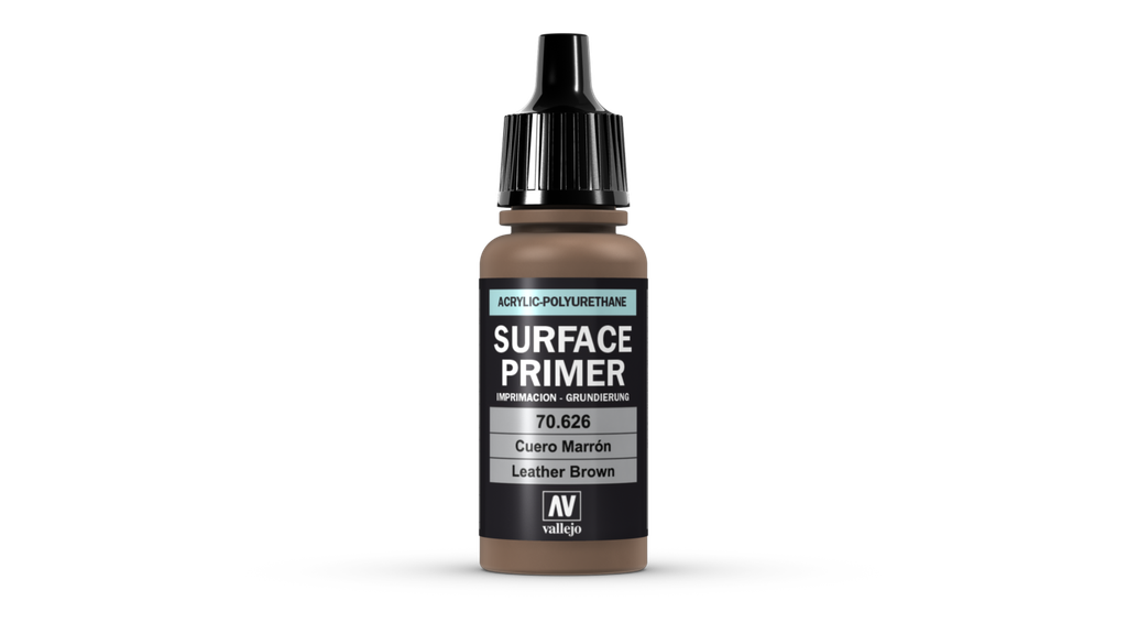 Vallejo Surface Primer 17ML. Leather Brown