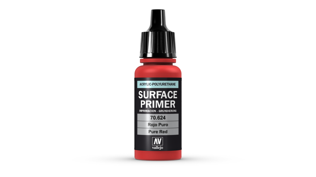 Vallejo Surface Primer 17ML. Pure Red