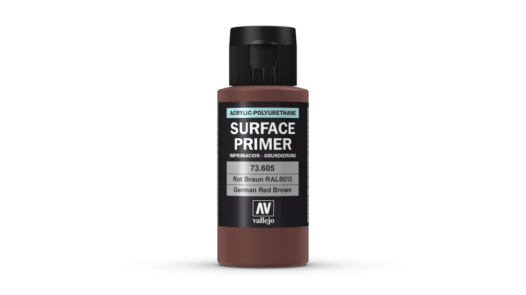 Vallejo Surface Primer 60ML. Ger. Red Brown