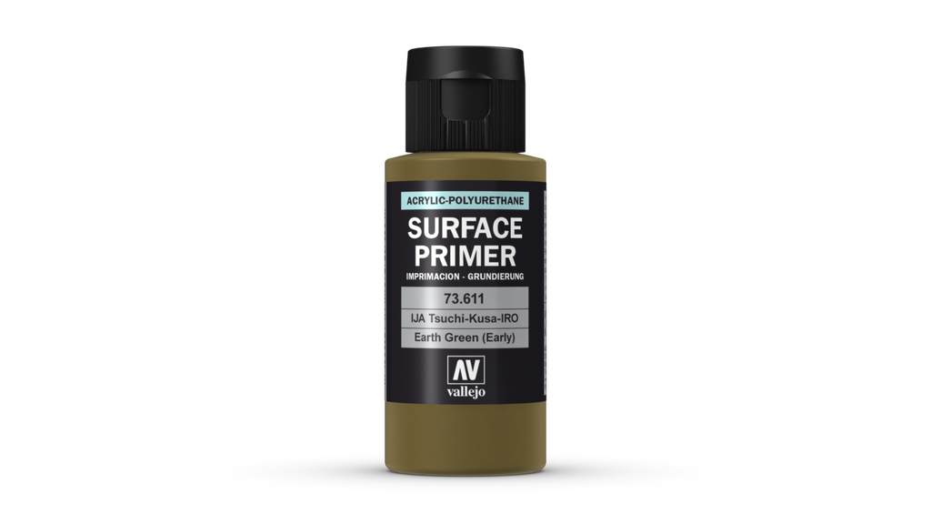 Vallejo Surface Primer 60ML. IJA-Tsuchi-Kusa-IRO Earth Green (early)