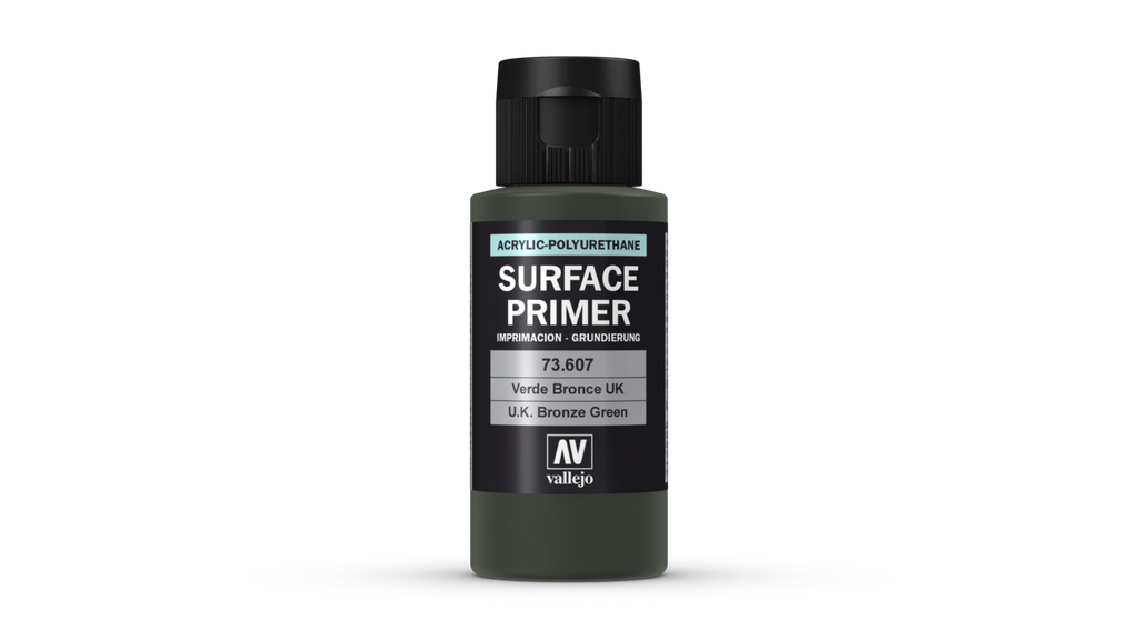 Vallejo Surface Primer 60ML. U.K. Bronze Green