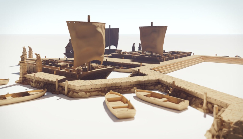 Drennheim steinerne Anlegestellen