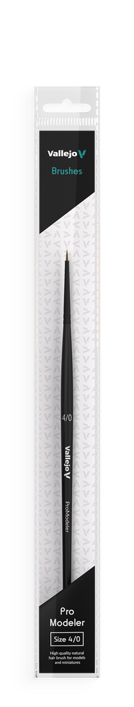 Vallejo Natural Hair Round Brush No. 4/0