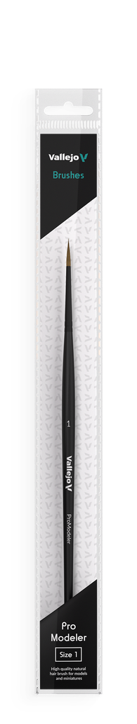 Vallejo Natural Hair Round Brush No. 1