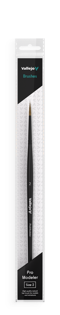 Vallejo Natural Hair Round Brush No. 2