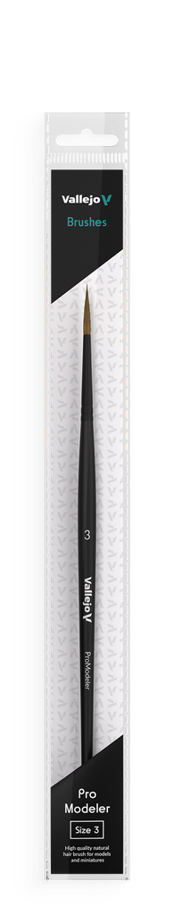 Vallejo Natural Hair Round Brush No. 3