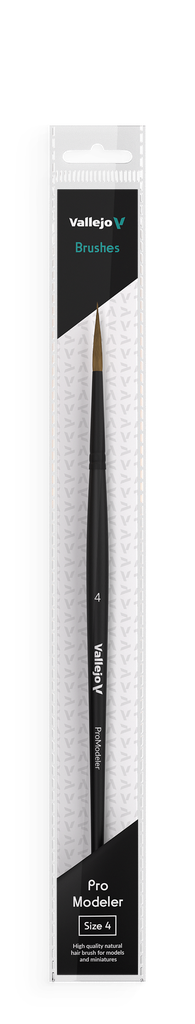 Vallejo Natural Hair Round Brush No. 4