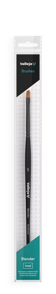 Vallejo Flat Angled Synthetic Brush Small
