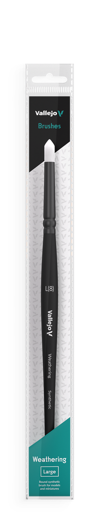 Vallejo Weathering Round Synthetic Brush Large