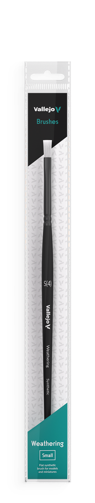 Vallejo Weathering Flat Synthetic Brush Small