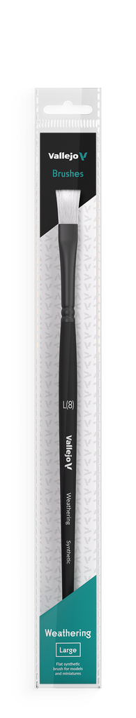 Vallejo Weathering Flat Synthetic Brush Large