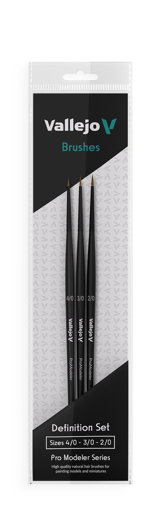 Vallejo Definition Set - Natural Hair (Sizes 4/0, 3/0 & 2/0)