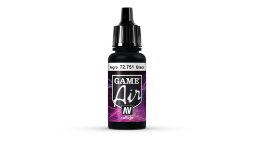[72751] Vallejo Game Air 17ML. Black