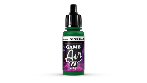 [72729] Vallejo Game Air 17ML. Sick Green