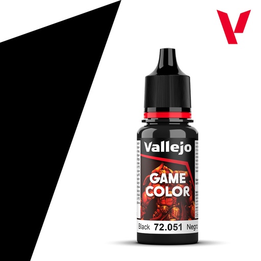 [72051] Vallejo Game Color 18ML. Black