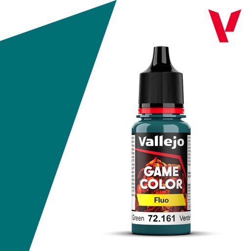 [72161] Vallejo Game Color 18ML. Fluorescent Cold Green