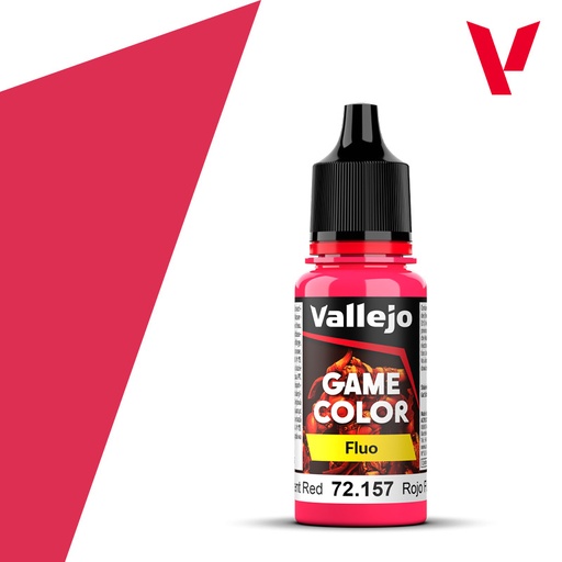 [72157] Vallejo Game Color 18ML. Fluorescent Red