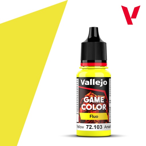 [72103] Vallejo Game Color 18ML. Fluorescent Yellow