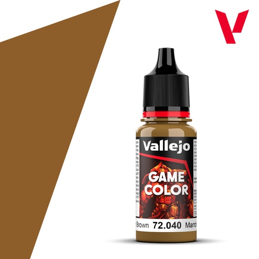 [72040] Vallejo Game Color 18ML. Leather Brown