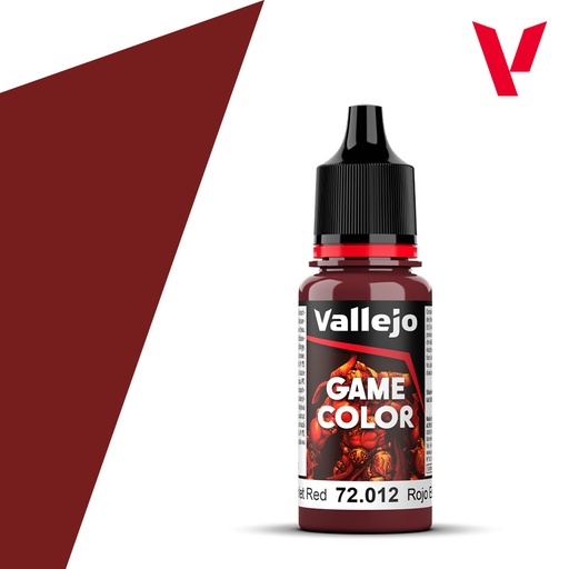 [72012] Vallejo Game Color 18ML. Scarlet Red