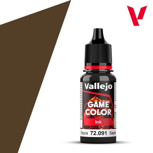 [72091] Vallejo Game Color 18ML. Sepia Ink