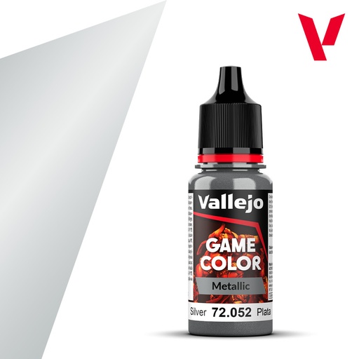 [72052] Vallejo Game Color 18ML. Silver