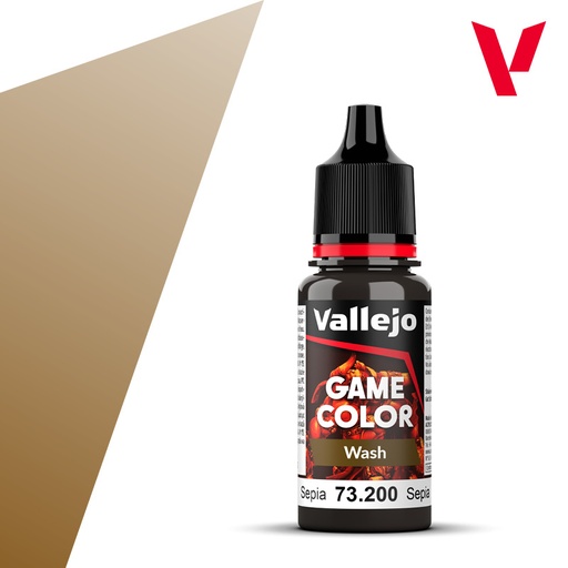 [73200] Vallejo Game Color Wash 18ML. Sepia