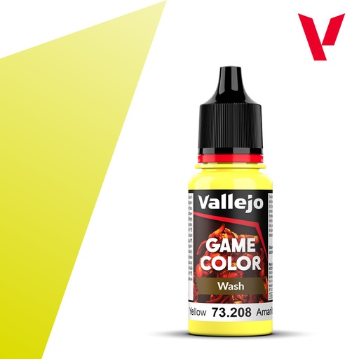 [73208] Vallejo Game Color Wash 18ML. Yellow