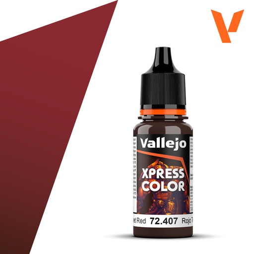 [72407] Vallejo XpressColor 18ML. Velvet Red
