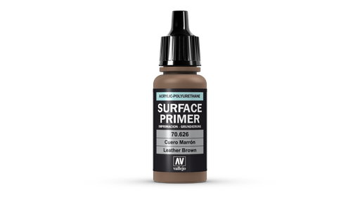 [70626] Vallejo Surface Primer 17ML. Leather Brown