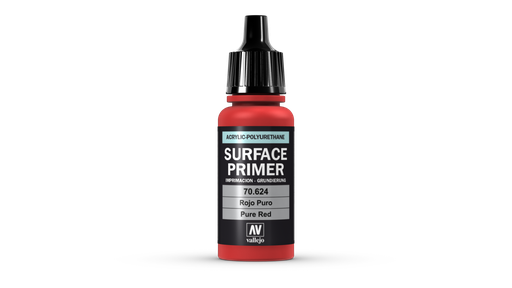 [70624] Vallejo Surface Primer 17ML. Pure Red
