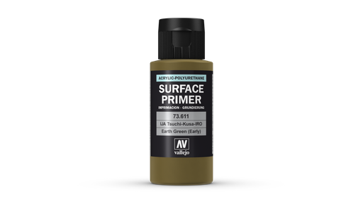 [73611] Vallejo Surface Primer 60ML. IJA-Tsuchi-Kusa-IRO Earth Green (early)