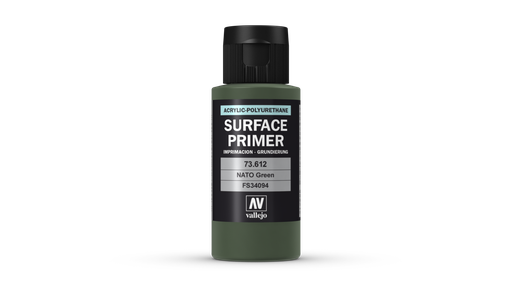 [73612] Vallejo Surface Primer 60ML. NATO Green