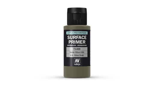 [73608] Vallejo Surface Primer 60ML. U.S. Olive Drab