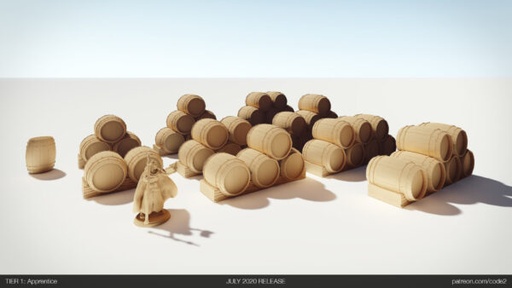 [1.800.001] Drennheim City, Fässer