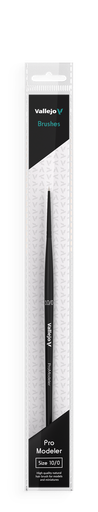 [B01100] Vallejo Natural Hair Round Brush No. 10/0