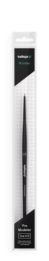 [B01050] Vallejo Natural Hair Round Brush No. 5/0