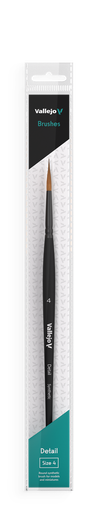 [B02004] Vallejo Round Synthetic Brush No. 4