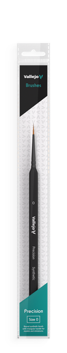 [B03000] Vallejo Round Synthetic Brush, Triangular Handle No. 0