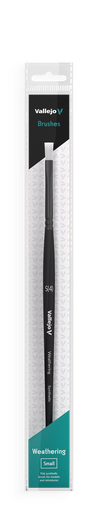 [B09001] Vallejo Weathering Flat Synthetic Brush Small