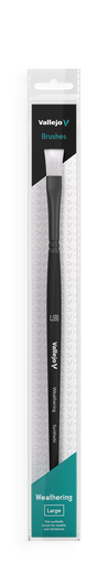 [B09003] Vallejo Weathering Flat Synthetic Brush Large
