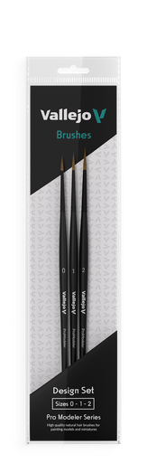 [B01991] Vallejo Design Set - Natural Hair  (Sizes 0, 1 & 2)